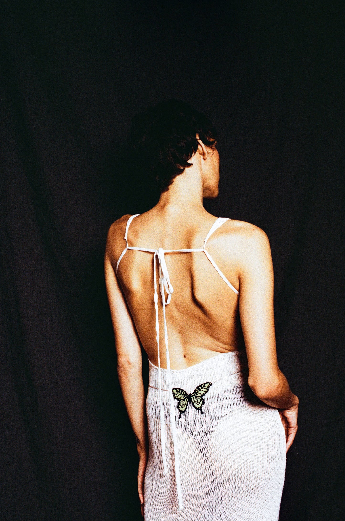 Lemon night butterfly body chain