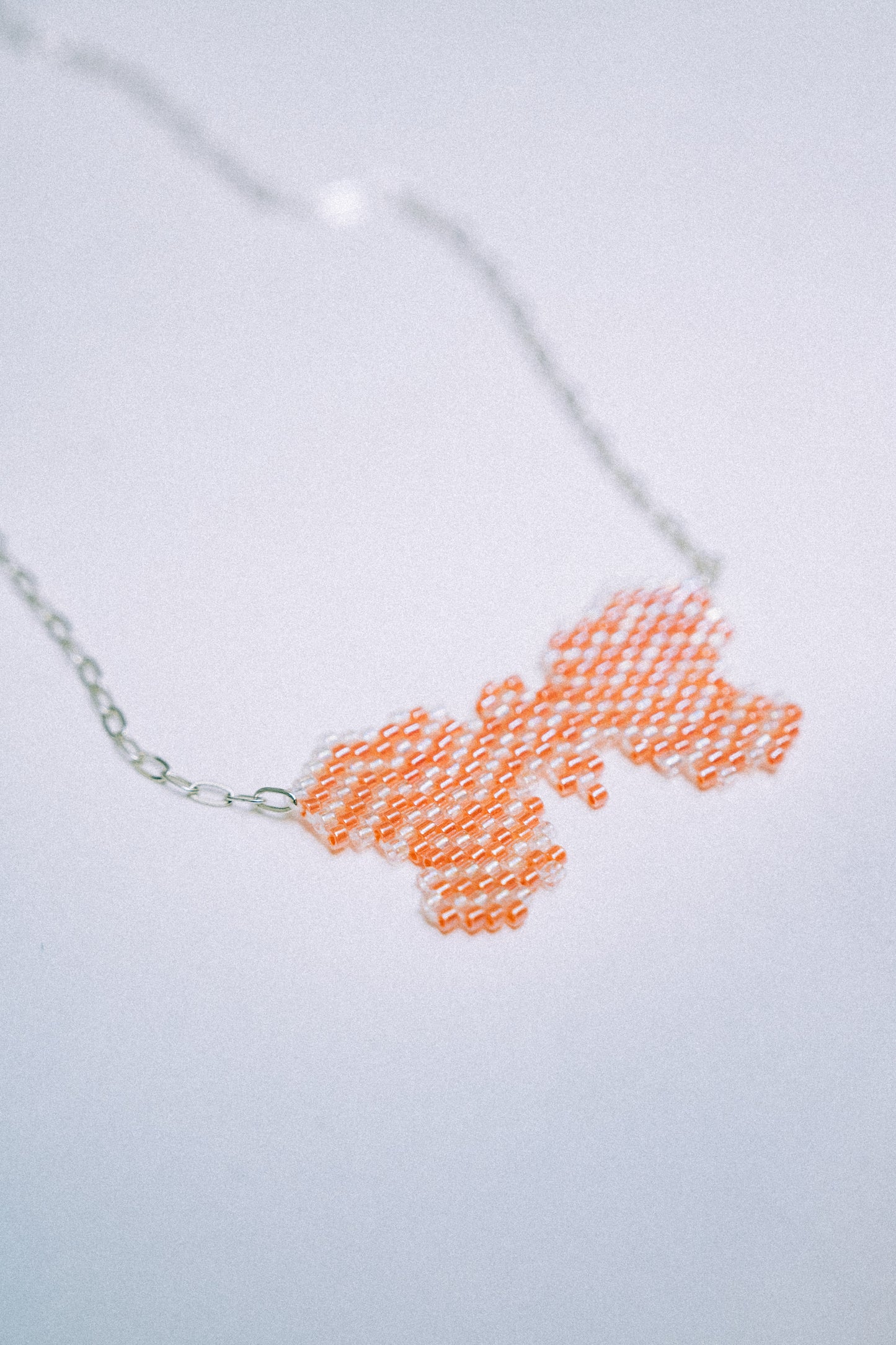 Orange mini butterfly body chain