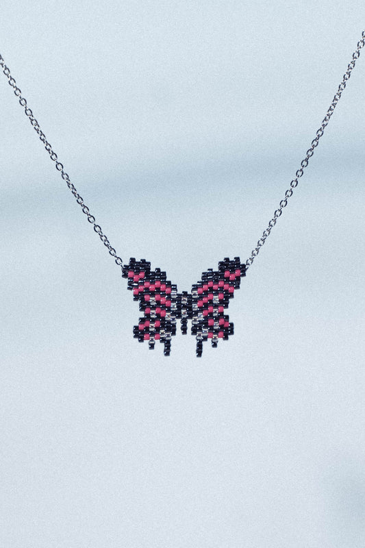 Cherry/ Glitch wings mini butterfly belly chain or necklace