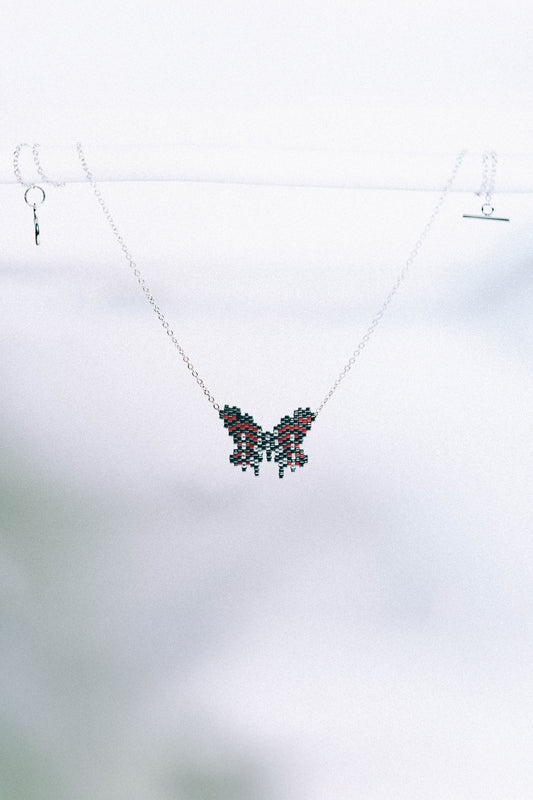 Cherry/ Glitch wings mini butterfly belly chain or necklace