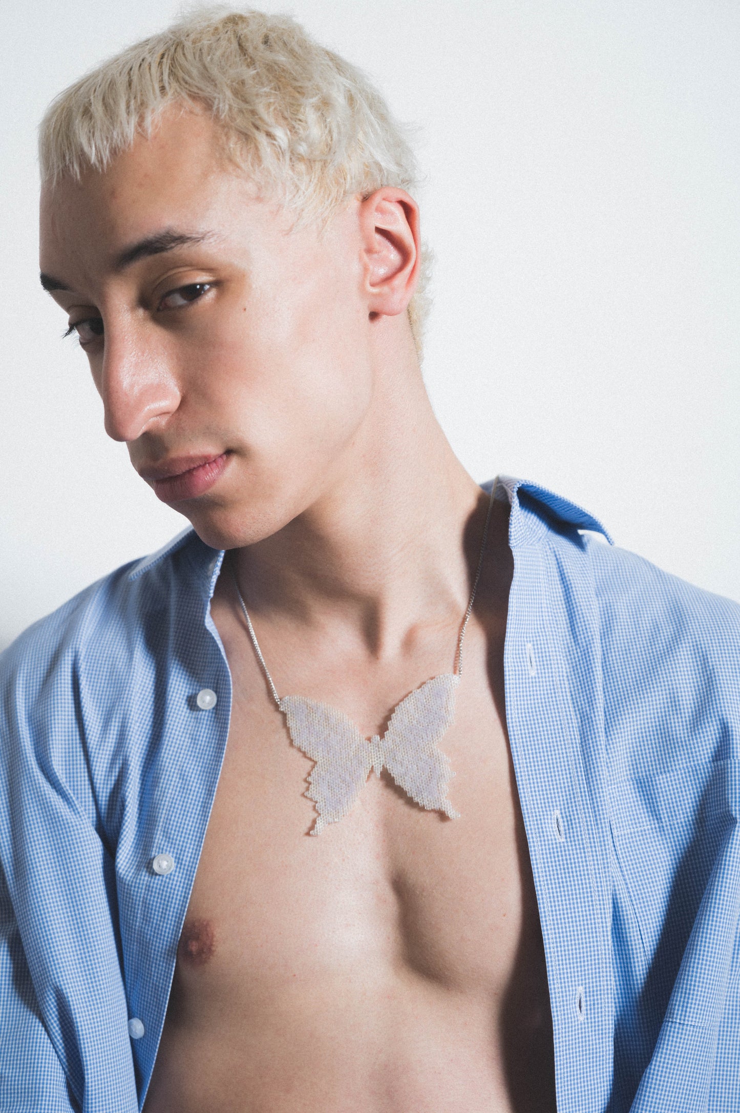 Crystal butterfly necklace